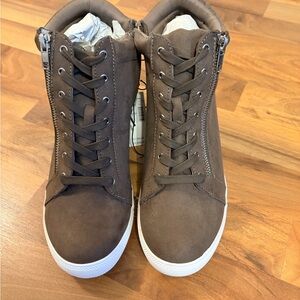 Maurices Women’s Dark Brown High-Top Sneakers
